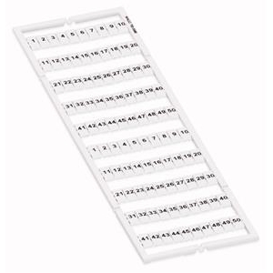 WMB markeringssysteem horizontaal 1-50 (2x), wit