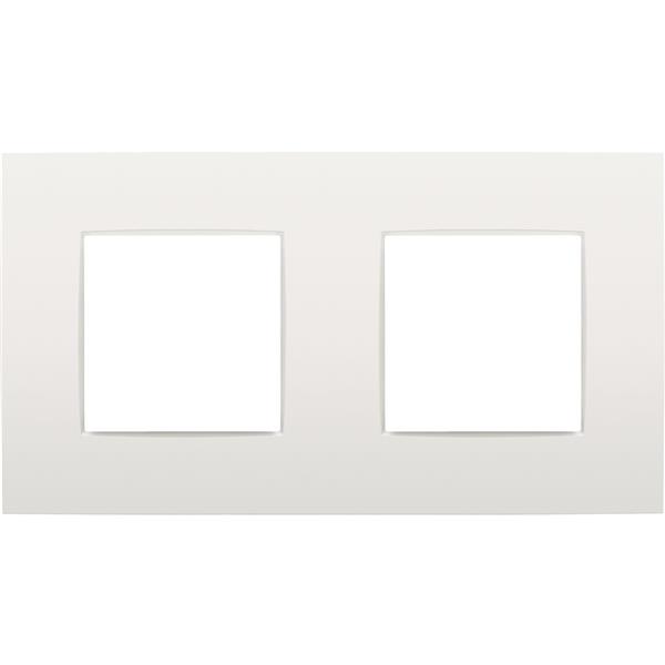Afdekplaat INTENSE (71mm) 2-voudig horizontaal, wit
