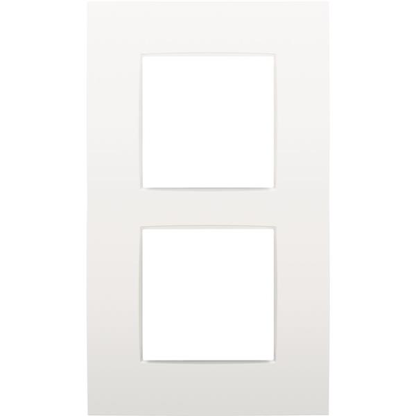 Afdekplaat INTENSE (60mm) 2-voudig verticaal, wit