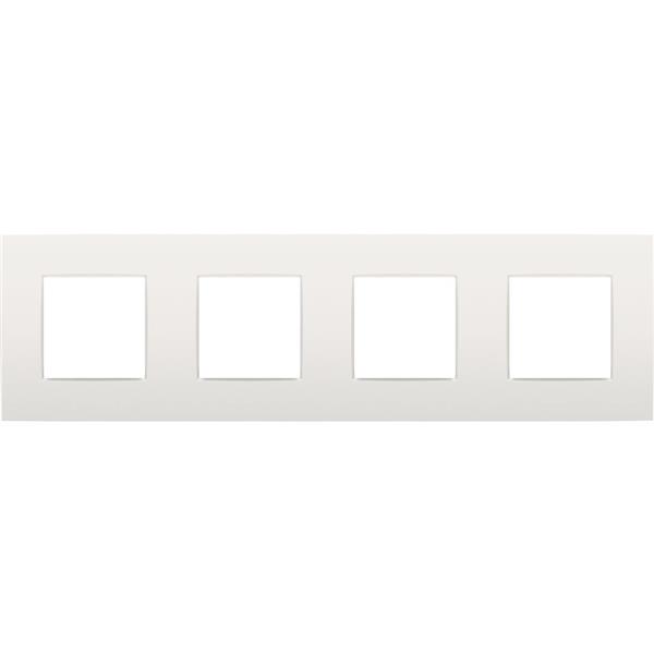 Afdekplaat INTENSE(71mm) 4-voudig horizontaal, wit