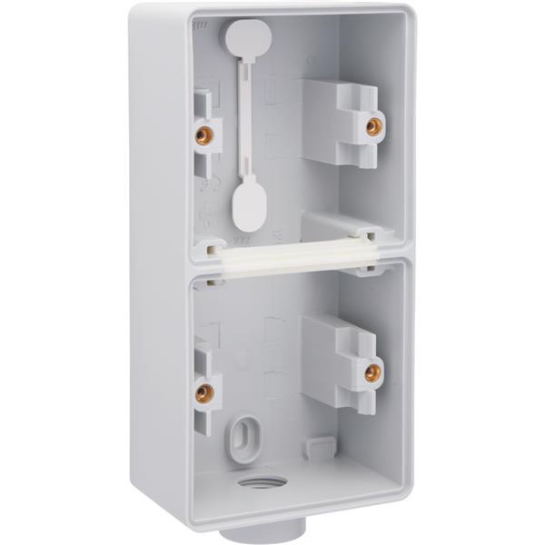 Hydro spuitwaterdichte dubbele opbouwdoos, 2 functies, 1 m20-ingang