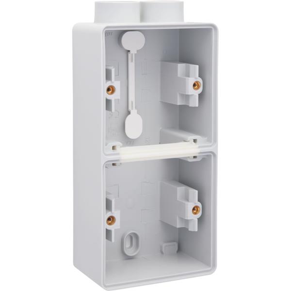 Hydro spuitwaterdichte dubbele opbouwdoos, 2 functies, 2 m20-ingangen