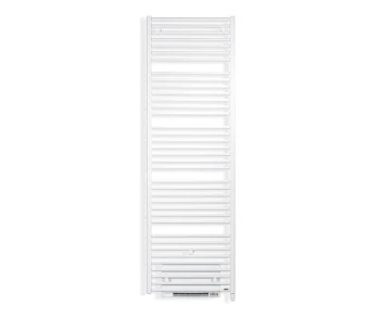 Vasco Iris-A elektrische handdoekradiator met blower 1954 x 600 mm - 1250+1000 Watt - Ral 9016 Verkeerswit