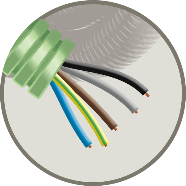 Green Flex voorbedrade buis 25mm LS0H groen + installatie H07Z1-U 5G4mm²