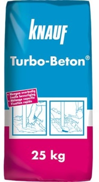 Snelbindende en -hardende mortel - Turbo-Beton - zak 25kg