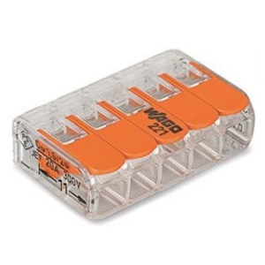 Compacte universele klem voor alle type geleiders 5 x 0,2-4mm² (S) (M)