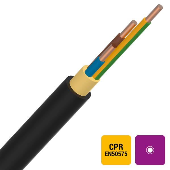 EXVB energie- en aansluitkabel XLPE/PVC 1kV Eca 5G2,5mm²