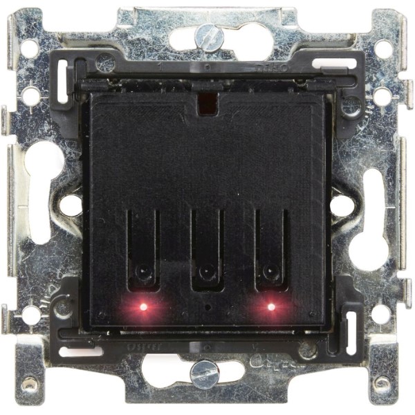 Schakelaar-Thermostaat 1 en 2-toets serie Niko RGB zonder afwerkingsset