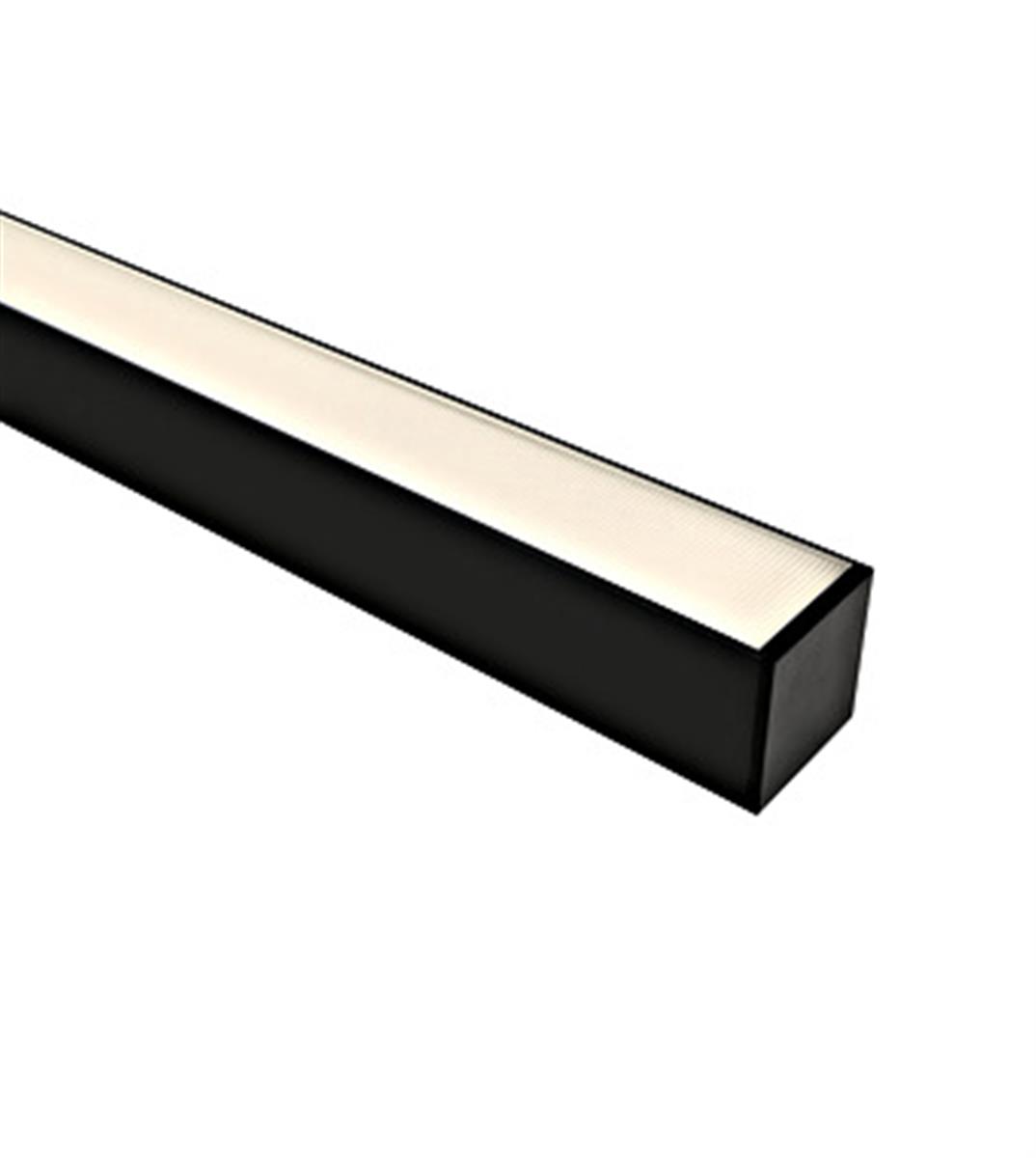 LED balk per 1,2m verlengbaar 40W 3000K 230V zwart