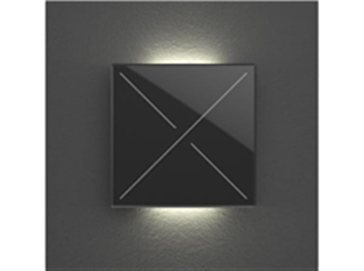 EDGE-LIT BEDIENINGSMODULE MET 4 AANRAAKTOETSEN, MAT PUUR WIT