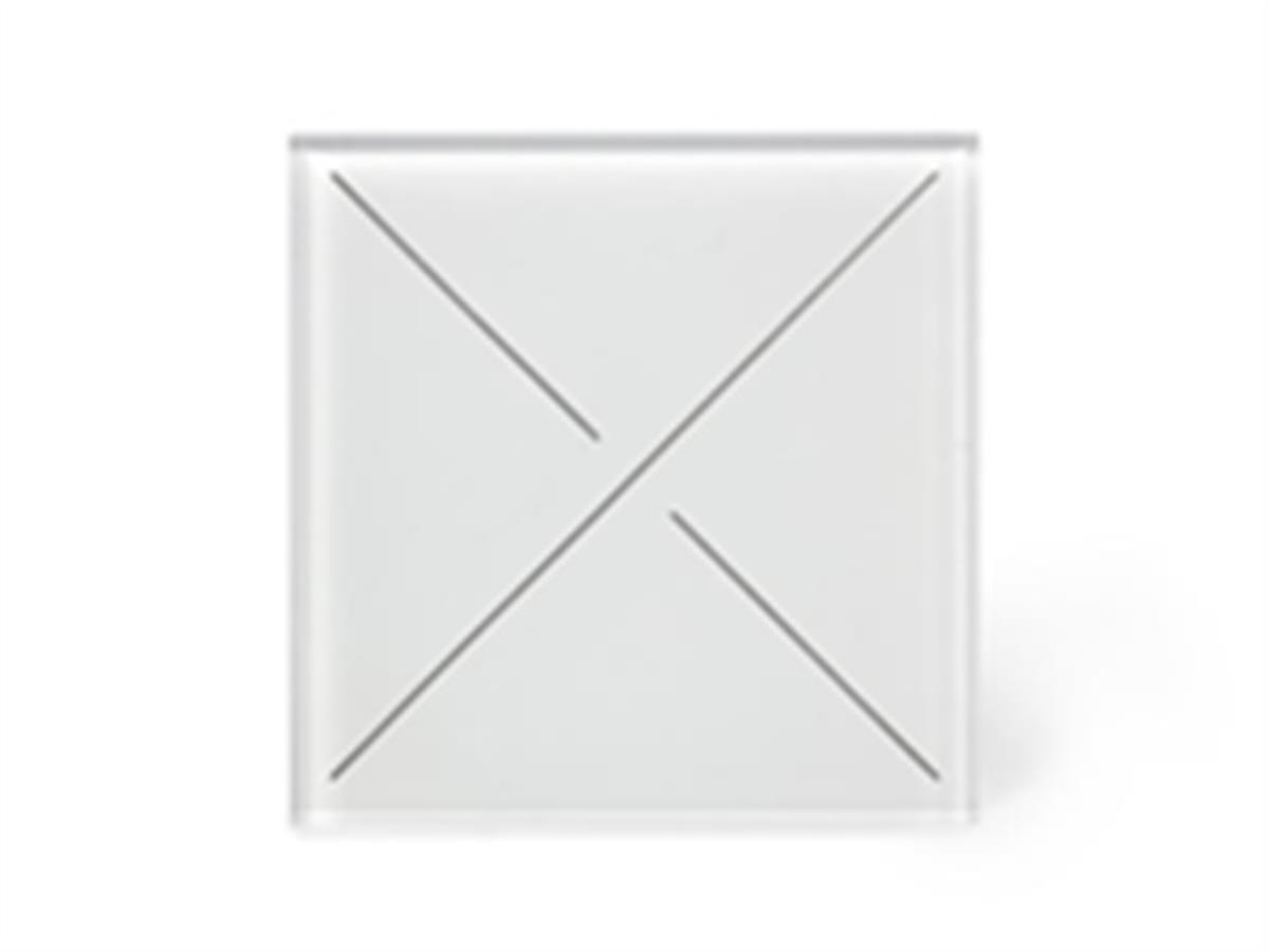 EDGE LIT BEDIENINGSMODULE MET 4 AANRAAKKNOPPEN - WIT