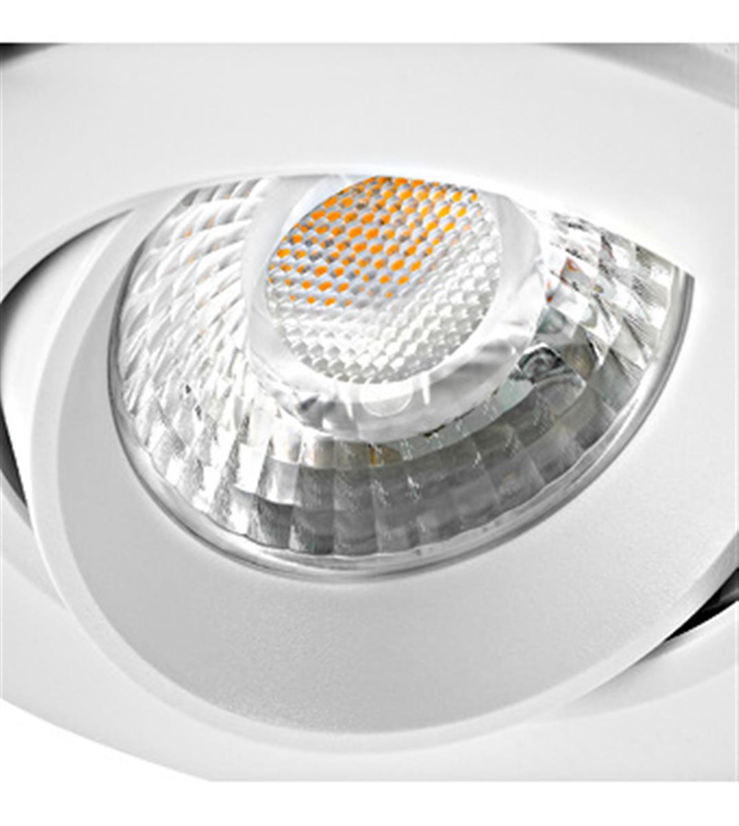 Inbouwspot LED 10W richtbaar 3000K 230V 40° 950lm wit
