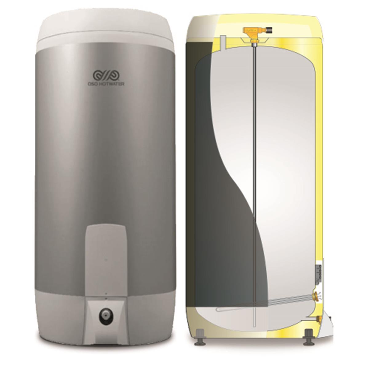 Elektrische boiler OSO SAGA INOX 300L 3kW 3x400V / 1x230V-C