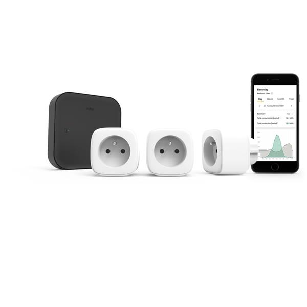 Starterskit energie met 3 geconn. stekkers, penaarde, Zigbee