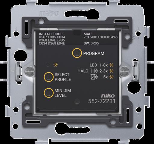 Geconnecteerde dimmer, 2-draads, zigbee®, 71x71mm, klauw
