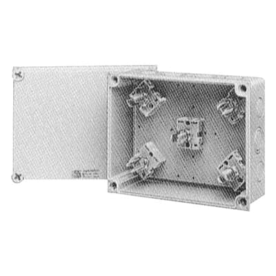 Serie 55 aftakdoos 25mm2 met klemmen, metrisch