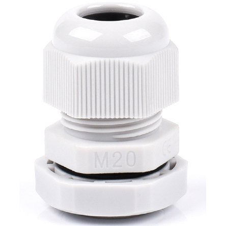 Wartel M20 polyamide lichtgrijs (6 - 11mm)