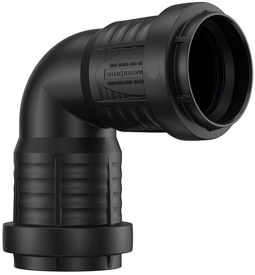 ELLEBOOG PP 90°.FF 40MM ZWART