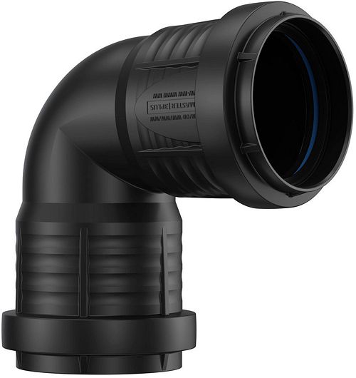 ELLEBOOG PP 90°.FF 50MM ZWART