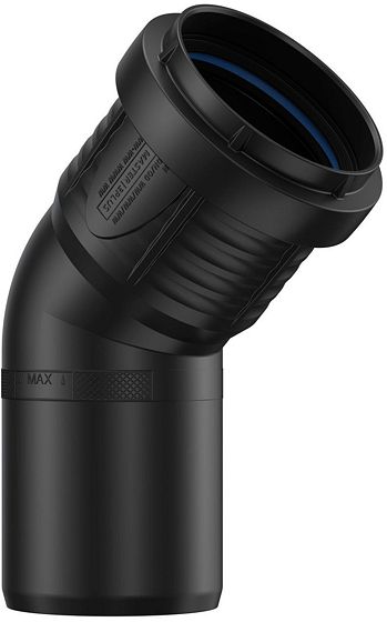 ELLEBOOG PP 45°MF 50MM ZWART