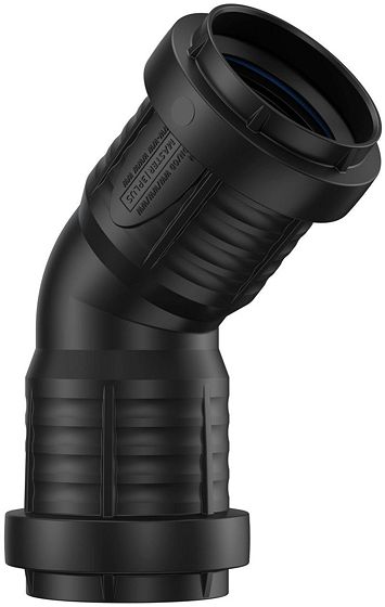 ELLEBOOG PP 45°.FF 40MM ZWART