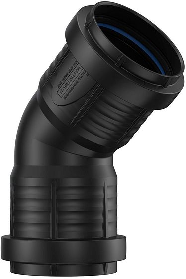 ELLEBOOG PP 45°.FF 50MM ZWART
