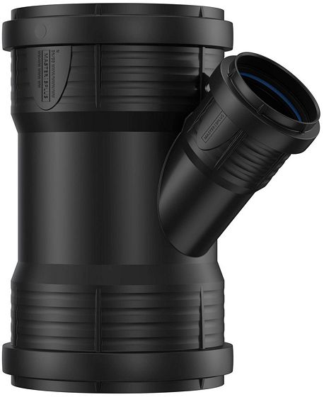 T PP 45°.FFF 110- 50MM ZWART