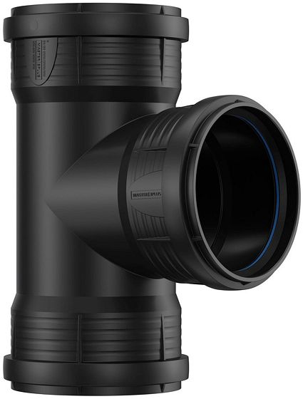 T PP 90°.FFF 125-125MM ZWART