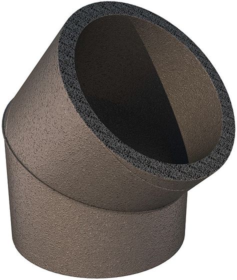 GEISOLEERDE BOCHT VOOR D-VENTILATIE UBBINK 200-230MM 45°