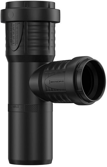 T PP 90°MFF 40-32MM ZWART
