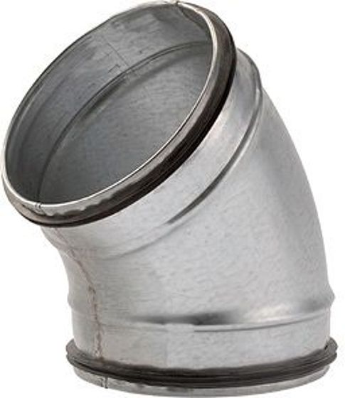 SPIRAL-D GALVA ELLEBOOG VOOR VENTILATIE 45° 125MM