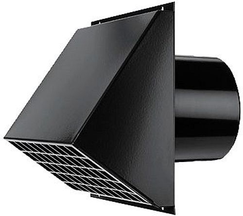 MUURDOORVOER D-VENTILATIE 180MM ZWART