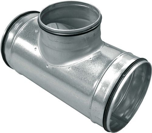 SPIRAL-D GALVA REDUCTIE T VOOR VENTILATIE 160-125-160MM