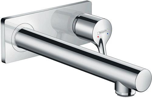 AFWERKSET 1GREEP MENGKRAAN LAVABO MUUR TALIS S HANSGROHE 225 MM CHROOM
