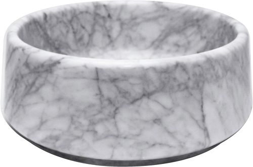 OPBOUWLAVABO MARBO DESCO COLLECTION DIAMETER 38CM ZONDER OVERLOOP NATUURSTEEN WIT