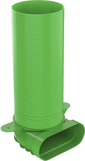 DUCOFLEX VENTIELAANSLUITSTUK HAAKS LANG OVAAL D125