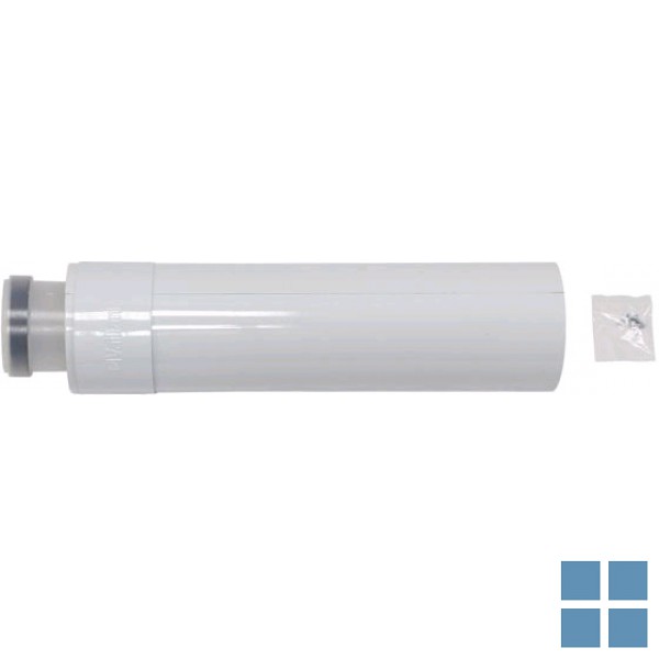 Vaillant concentrisch verlengstuk 2,0 m alu/pp  80/125 voor condensatie ketels