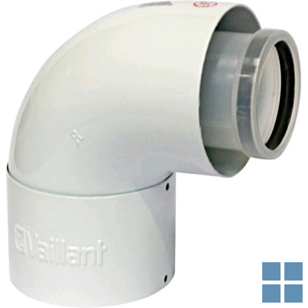 Vaillant concentrisch bocht 90 alu-pp  60/100