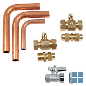 Vaillant aansluitset vu/vc + aardgaskraan 3/4